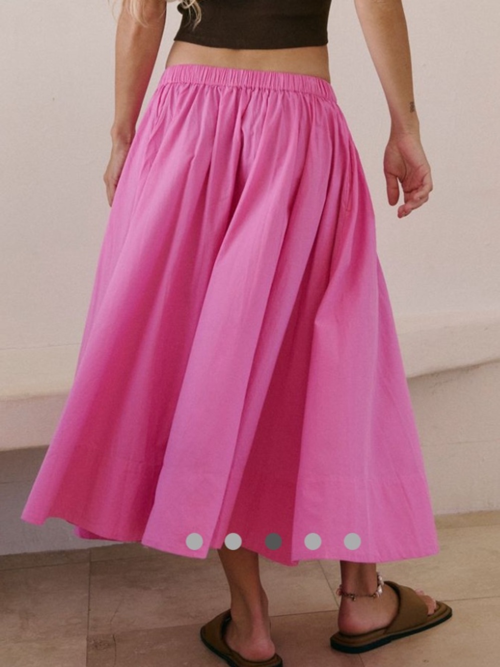 Free people lowen midi skirt / sugar magnolia - Picture 3 of 4